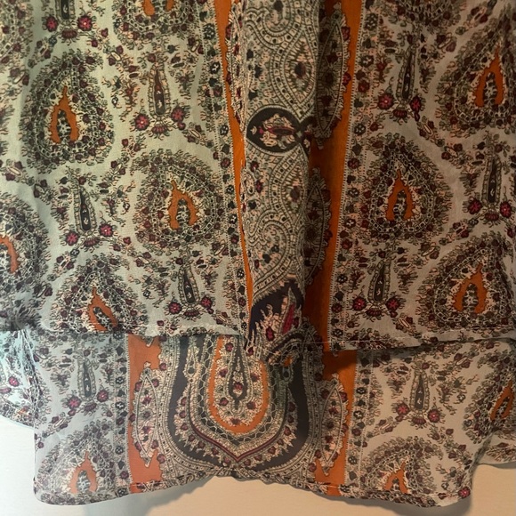 Love FIRE Women’s Sheer 3/4 Length Sleeve Tunic Top Sz S - Picture 2 of 7